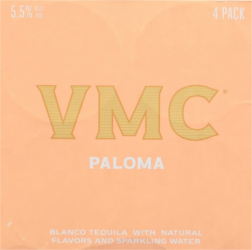 VMC® Paloma Tequila Ready to Drink Cocktail Perspective: top