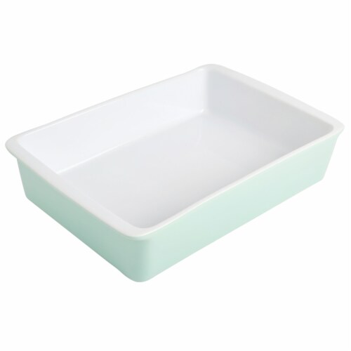 Martha Stewart Mint Stoneware Baker Perspective: top