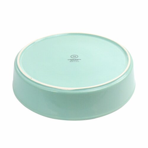 Martha Stewart Turquoise Stoneware Pie Pan Perspective: top