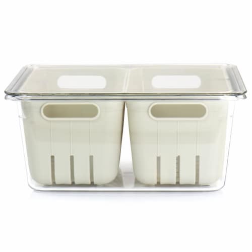 Martha Stewart 4 Piece Mini Basket Fresh Keeper Container Set Perspective: top
