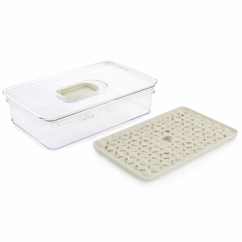 Martha Stewart Flat Fresh Keeper Container Set Perspective: top