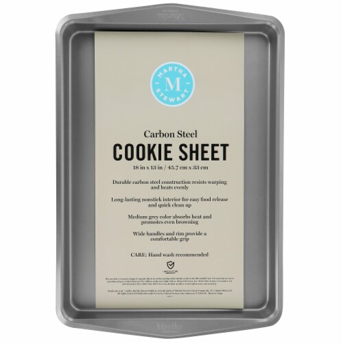Martha Stewart Carbon Steel Cookie Sheet Perspective: top