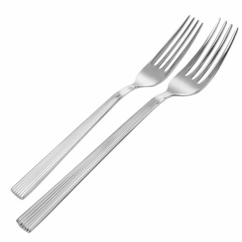 Martha Stewart Carlyle Stainless Steel Flatware Set Perspective: top