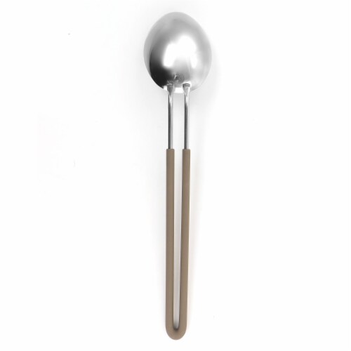 Martha Stewart Gray Stainless Steel Spoon Perspective: top