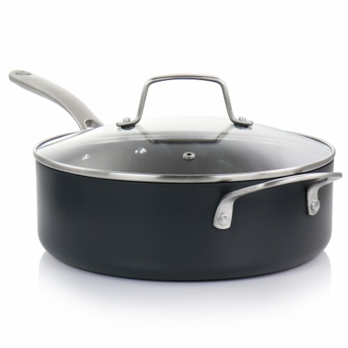 Martha Stewart Matte Black Nonstick Hard Aluminum Cookware Set Perspective: top