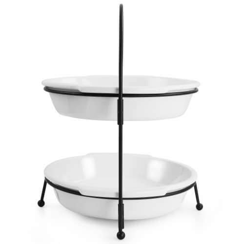Gibson Gracious Dining 3 Piece 2 Tier Stoneware Pie Dish