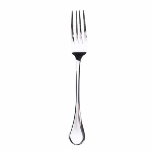 Gibson Home Manchester Classic Stainless Steel Flatware Silverware Set, 20 Piece Perspective: top