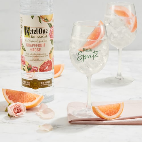 Ketel One Botanical Grapefruit & Rose Perspective: top