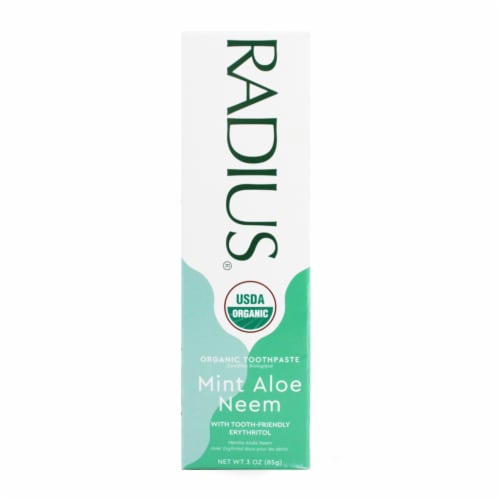 Radius® Whitening Mint Aloe Neem Toothpaste Perspective: top