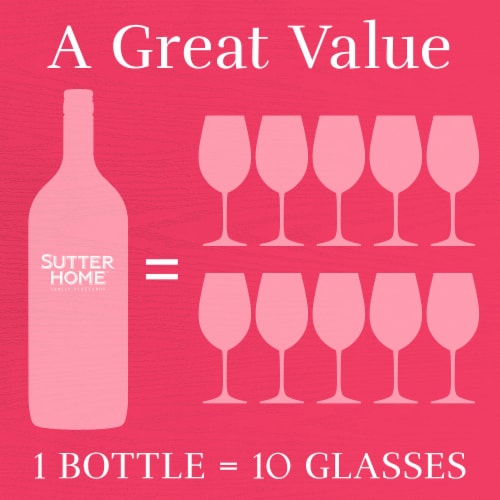 Sutter Home® White Zinfandel California Blush Wine Perspective: top