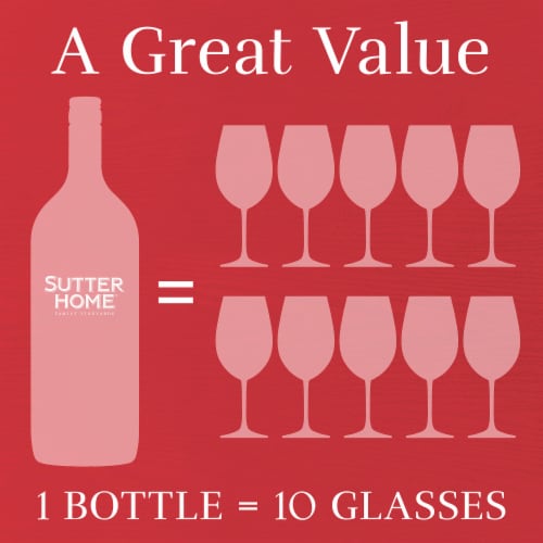 Sutter Home Red Moscato California Red Wine 1.5 L Perspective: top
