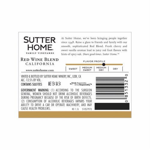 Sutter Home® Red Blend Red Wine Perspective: top