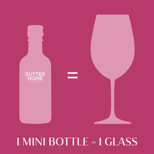 Sutter Home Fruit Infusions Wild Berry California White Wine 4 bottles/ 187 ml Perspective: top