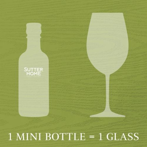 Sutter Home Sauvignon Blanc California White Wine 4 bottles/ 187 ml Perspective: top