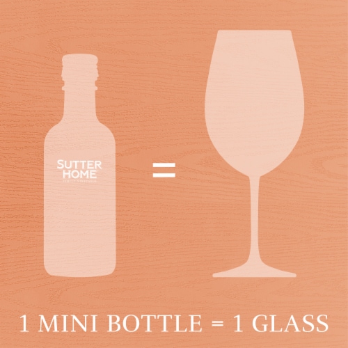 Sutter Home Moscato California White Wine 4 bottles/ 187 ml Perspective: top