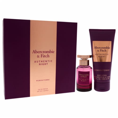 Abercrombie & Fitch Authentic Night 1.7oz EDP Spray, 6.7oz Body Lotion ...