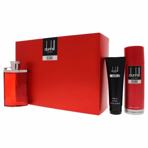 Desire Red London by Alfred Dunhill for Men - 3 Pc Gift Set EDT Spray ...