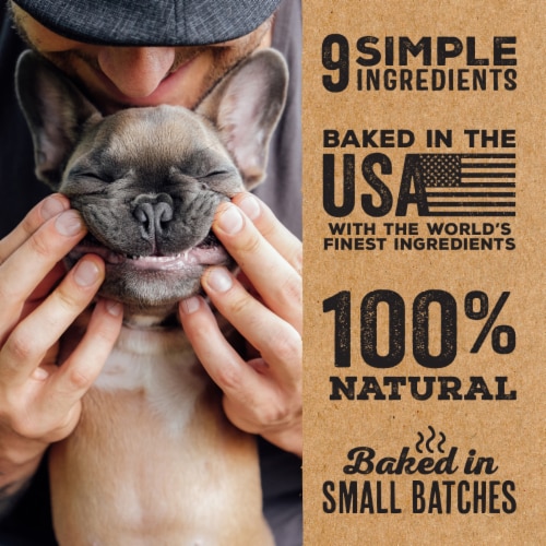 Beggar Dog Gourmet Oven-Baked Original Recipe with Chicken Meal & Oats Dog Treats Perspective: top
