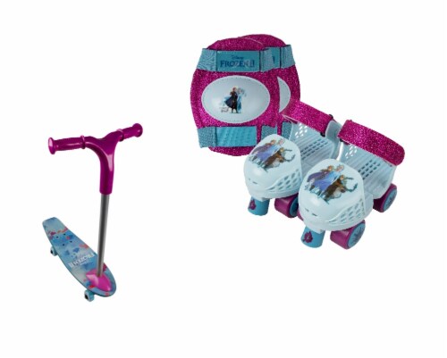 PlayWheels Disney Frozen Junior Skate and Scooter Set Perspective: top