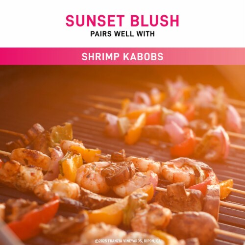 Franzia Sunset Blush House Favorites Blend Rose Wine Box Perspective: top