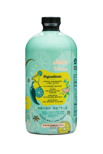 Brewt's Jalapeno Spicy Margarita Mix Perspective: top