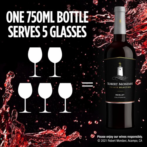 Robert Mondavi Private Selection Merlot Red Wine Perspective: top