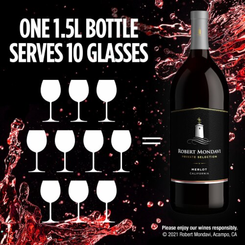 Robert Mondavi Private Selection Merlot Red Wine Perspective: top