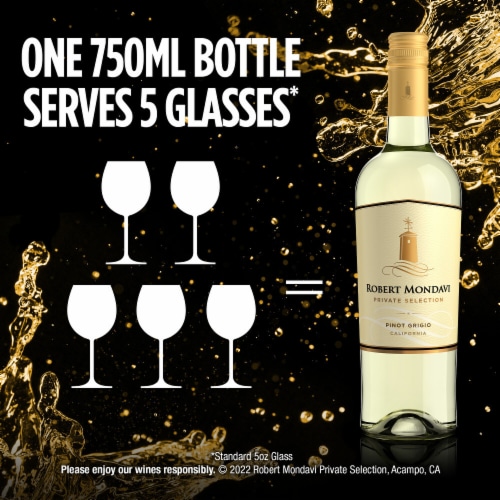 Robert Mondavi Private Selection Pinot Grigio White Wine Perspective: top