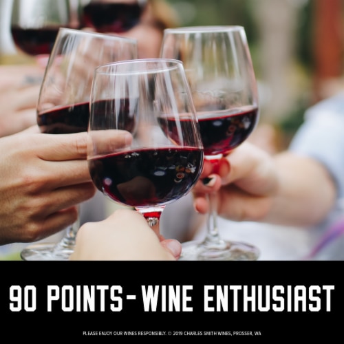 Charles Smith Wines Boom Boom! Syrah Washington Red Wine Perspective: top