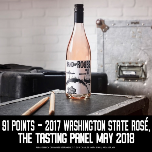 Charles Smith Wines Band of Roses Blend Washington Rose Wine Perspective: top