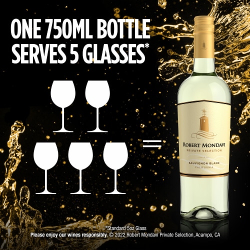 Robert Mondavi Private Selection Sauvignon Blanc White Wine Perspective: top