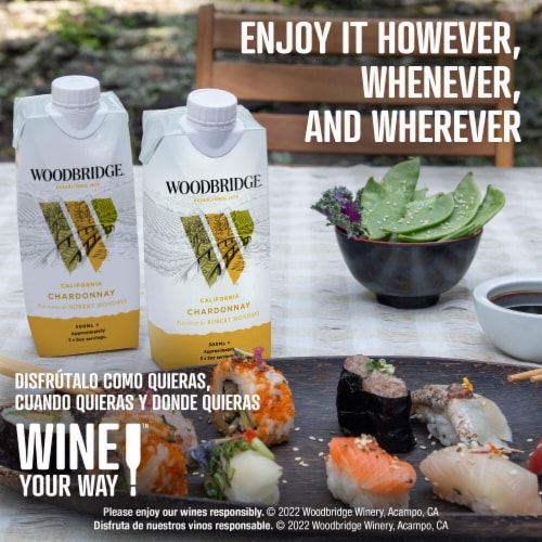 Woodbridge Chardonnay White Wine Box Perspective: top