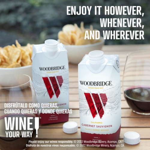 Woodbridge Cabernet Sauvignon Red Wine Box Perspective: top