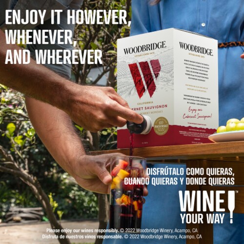 Woodbridge Cabernet Sauvignon Red Wine Box Perspective: top