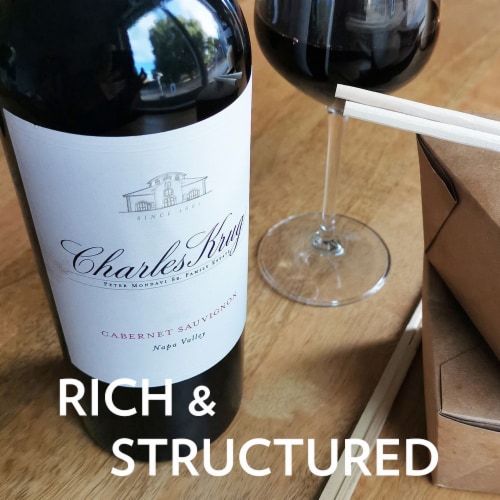 Charles Krug Cabernet Sauvignon California Red Wine Perspective: top