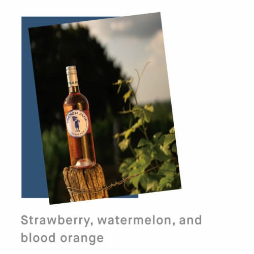 French Blue Bordeaux Merlot France Rose Wine Perspective: top