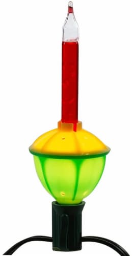 Kurt Adler (#UL1002) UL 7-Light Multi-Colored Bubble Light Set, 11.5 feet long Perspective: top