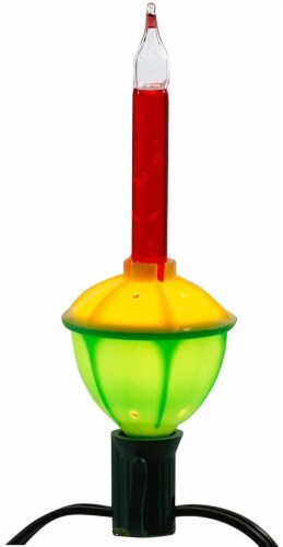 Kurt Adler (#UL1002) UL 7-Light Multi-Colored Bubble Light Set, 11.5 feet long Perspective: top