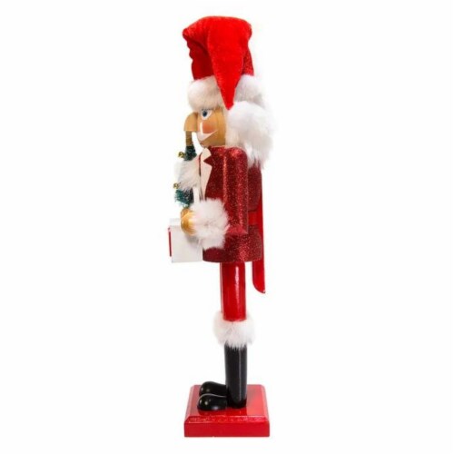 Christmas Santa Calendar Nutcracker Wood Countdown Days C5874 Perspective: top