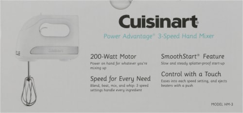 Cuisinart Power Advantage 3-Speed Hand Mixer Perspective: top