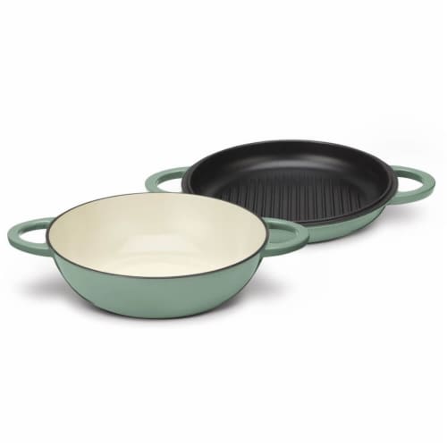 Cuisinart CI55282SG Chefs Classic Enameled Cast Iron 2in1 Cookware