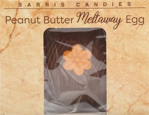 Sarris Candies Peanut Butter Meltaway Egg Perspective: top
