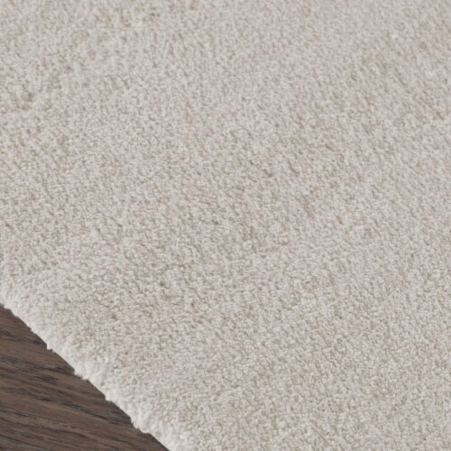 Madison Park Marshmallow Bath Rug Taupe 20x24 Perspective: top