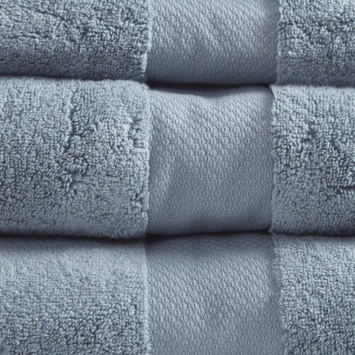 MADISON PARK SIGNATURE Turkish 6 Piece Bath Towel Set Blue See Below, 1  unit - Kroger