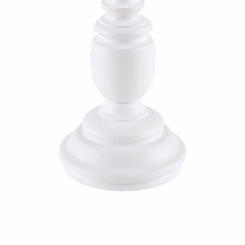 MARTHA STEWART Traditional Astoria Resin Table Lamp in White Finish MT153-0053 Perspective: top