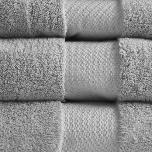 6 Piece Bath Towel Set See below/Silver Perspective: top