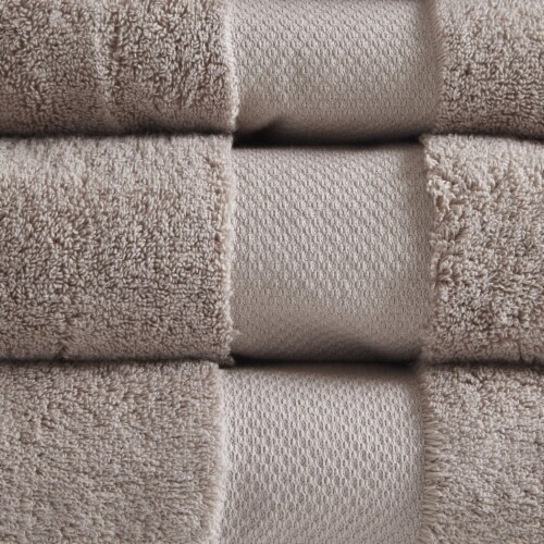 6 Piece Bath Towel Set See below/Taupe Perspective: top