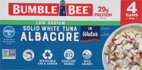 Bumble Bee® Low Sodium Solid White Albacore Tuna in Water Perspective: top