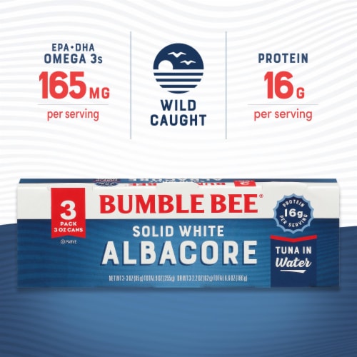 Bumble Bee® Solid White Albacore Tuna in Water Cans Perspective: top