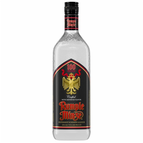 Rumple Minze Schnapps/Aquavit Peppermint Schnapps Perspective: top